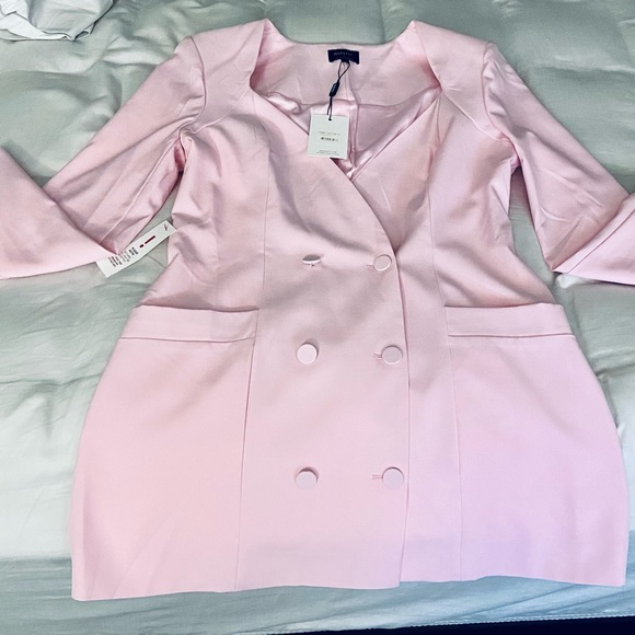 BARDOT FRIDA BLAZER DRESS SOFT PINK XXL - Picture 4 of 13